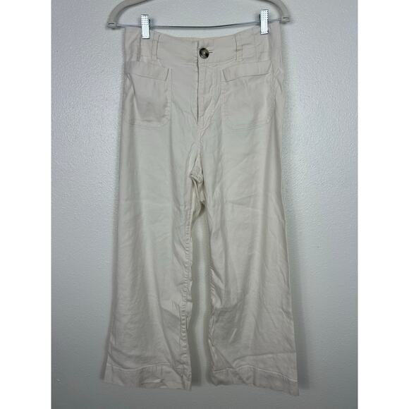 Maeve Cream Wide Leg Pants - Picture 5 of 11